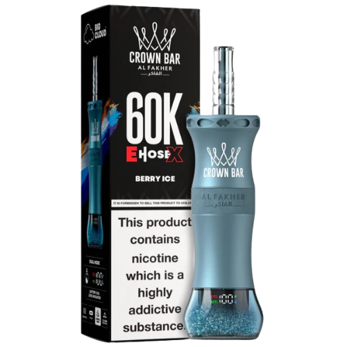 Al Fakher Crown Bar E-Hose X 60000 Puffs — 24 Flavours