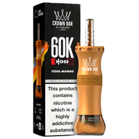 Crown Bar E-Hose X 60K Cool Mango flavour – dual mesh coil hookah vape Pakistan