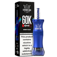 Crown Bar E-Hose X Berry Blue 60000 Puffs – rich blueberry berry hookah vape Pakistan