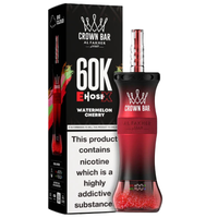 Crown Bar E-Hose X Watermelon Cherry 60K puffs – curved smart screen disposable vape