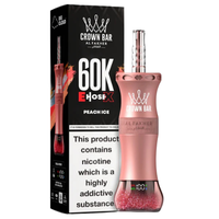 Al Fakher Crown Bar E-Hose X Peach Ice – 60K puffs rechargeable disposable vape Pakistan