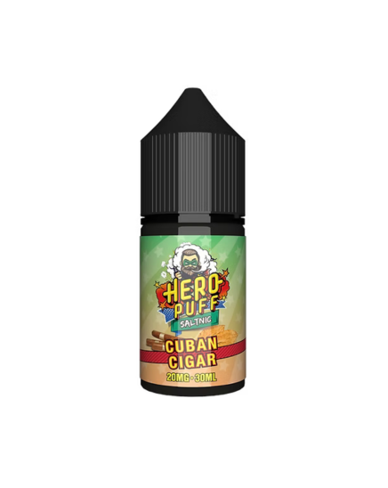 Hero Puff VCT and Cuban Cigar nic salt e-liquid 30ml bottles