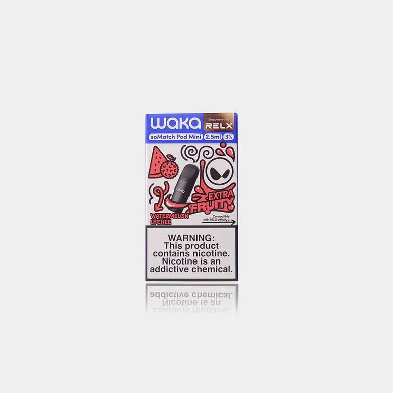 WAKA soMatch Mini prefilled replacement pod in Watermelon Lychee, 2ml