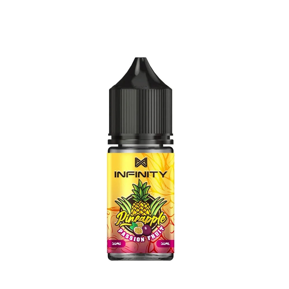Infinity Pineapple Passion Fruit Ice 30ml salt nic bottle, front view