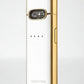 VOOPOO VMATE E pod kit in White Inlaid Gold, showing the USB Type-C port