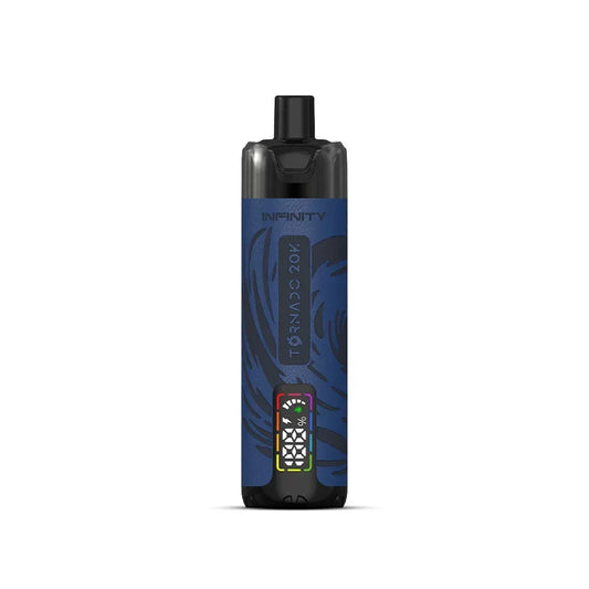 Infinity Tornado 20000 puffs disposable vape, flavour range shown together