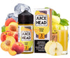 Juice Head Peach Pear Extra Freeze 100ml freebase e-liquid bottle, front label