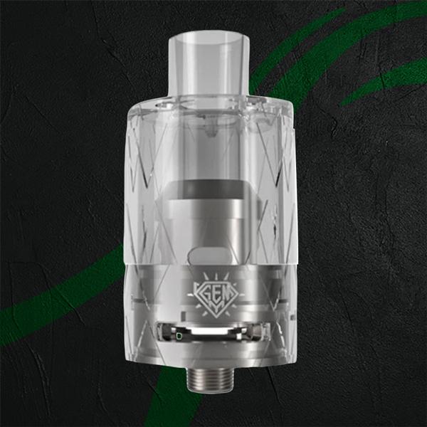 Freemax GEMM G1 disposable sub-ohm tank in Clear, showing the e-liquid level