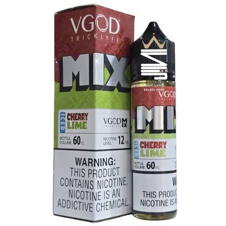 VGOD MIX Iced Cherry Lime Freebase E-Liquid 60ml bottle product photo