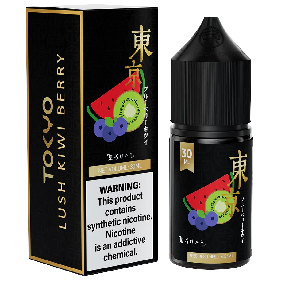 Tokyo Golden Series Lush Kiwi Berry 30ml nic salt bottle — Vape Brothers Pakistan