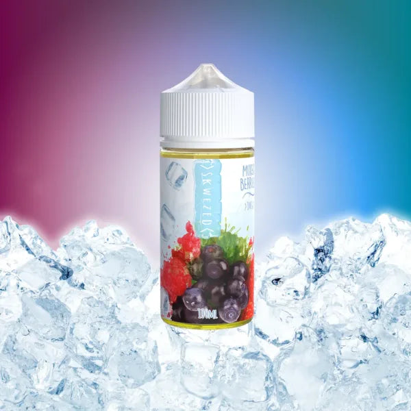 Skwezed Mixed Berries Ice 100ml freebase e-liquid bottle, 70VG/30PG berry blend