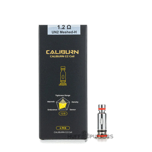 Uwell Caliburn G2 replacement coil 1.2ohm shown with its retail box