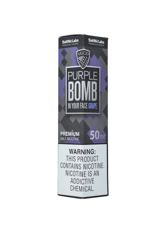 VGOD Purple Bomb 30ml nic salt 50mg bottle for pod kits — Vape Brothers