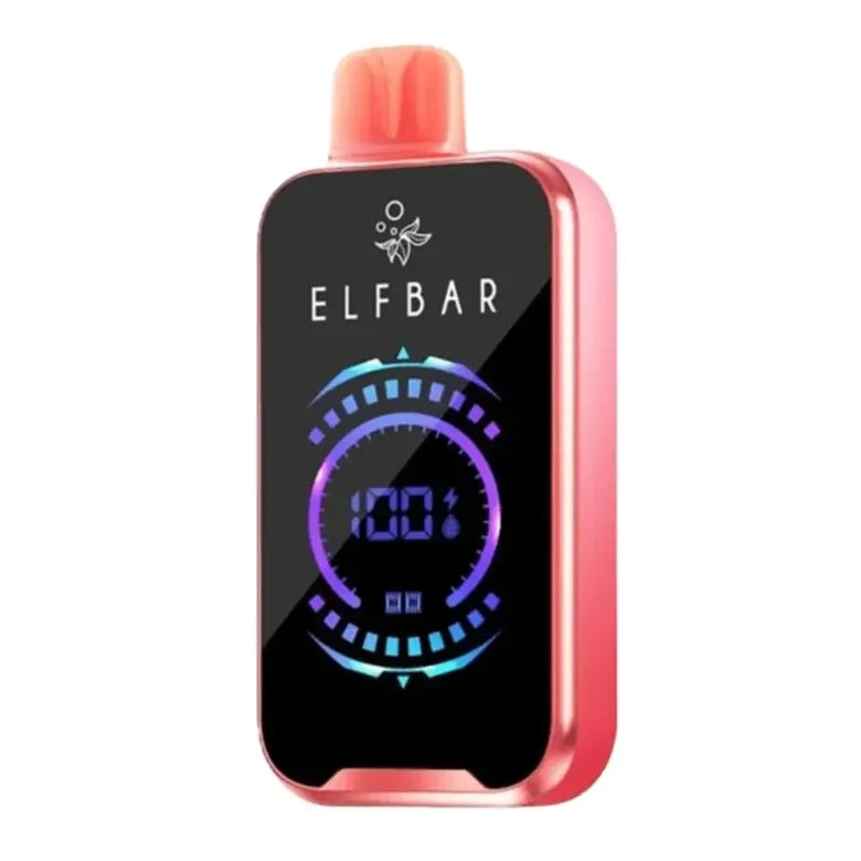ELFBAR Raya D2 20K disposable vape in Watermelon Ice, device front view
